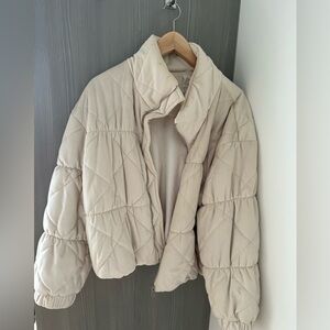 Sadie & Sage Light Beige Puffer Jacket
